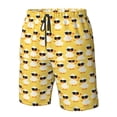 thumbnail image 4 of Pofeuu Cute Duck With Black Glasses Prin Men's Swim Trunks Quick Dry Bathing Suit Swimming Board Shorts Mesh Lining Beach Swimwear-Large, 4 of 6