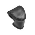 thumbnail image 1 of Embellecedor de cubierta de perilla de cambio de marchas para Kia Soul 2020-2023, patrón de fibra de carbono de piel sintética, línea negra, 1 of 1