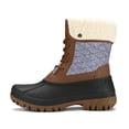 thumbnail image 5 of Bocca Women's Insulated Snow Boots Brown&Gray Mid-calf Winter Boots Lace-up 6M, 5 of 6