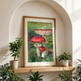 thumbnail image 4 of Fly Agaric 02 - Painting Watercolor Nature Botanical Woodland Illustration Forest Oak Framed Wall Art Print 9 x 12 inches, 4 of 59