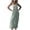Green, variant on Women's Summer Dress Round Neck Sleeveless Long Dress Casual Loose Beach Vacation Sundress Striped Pinafore Dress