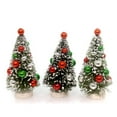 thumbnail image 2 of Christmas Mini Bottle Brush Trees Set/3 Plastic Novelties Lg4431, 2 of 3