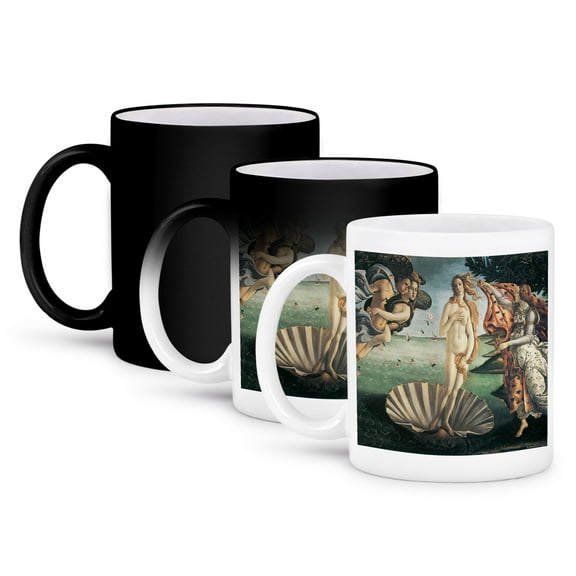 3dRose, Birth of Venus by Sandro Botticelli, 11oz Magic Transforming Mug