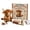 highland cattle, variant on Diys Patchwork Set for Adults Beginners Precuts Floral Fabric Sewing Set with Tools & Stuffing to 3D Plush Ornament