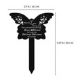 thumbnail image 3 of Cemetery Butterfly Stake Memorial Sign Marker Acrylic Butterfly Graveyard Plaque Cemetery Stake, 3 of 5