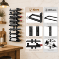 2-set 8 Tier Wall Mount Wine Rack (16 Tiers) Racks For Bottles Display ...
