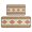 Multicolor, variant on Light Blue Geometric Quatrefoil Pattern Kitchen Rugs Sets Of 2,Anti Fatigue Kitchen Mat Rugs Non Slip Washable,Decorative Kitchen Floor Mats for Kitchen,Sink,Laundry,17"X30" 17"X47"