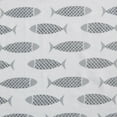 thumbnail image 6 of Nautica - Full Size Sheet Sets, Cotton Percale Bedding Set, Crisp & Cool, Coastal Home Decor (Woodblock Fish Grey, Full), 6 of 9
