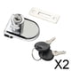 thumbnail image 1 of 2x Cerradura de Puerta de Cristal de La Cerradura Del Del Del de Deslizante con , Ningún Taladro de 2 piezas, 1 of 8
