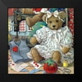 thumbnail image 2 of Kruskamp, Janet 12x12 Black Modern Framed Museum Art Print Titled - Bears n Bows, 2 of 5