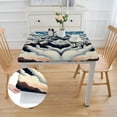 thumbnail image 2 of WYYP Optical Illusion Square Tablecloth Waterproof Resistant Fabric 100% Polyester Fiber 52*52, 2 of 8