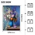 thumbnail image 3 of Wirebound Notebook Hardcover Spiral Notebooks Vintage Style Vase, 60 Pages, 80 GSM, 5.7 x 8.3in, 3 of 7