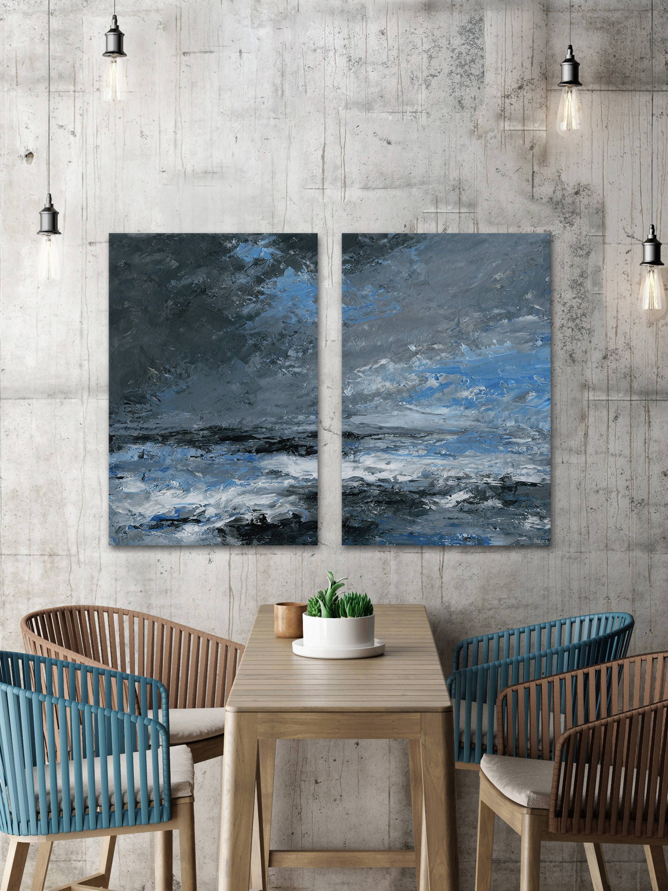 Dark Clouds Diptych
