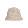 thumbnail image 2 of No Boundaries Textured Stitch Knit Bucket Hat, Women's, Natural, 2 of 3
