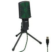 PC USB Condenser Gaming Microphone - Computer Streaming Mic Adjustable Stand Plug and Play Design and Mute Switch by ENHANCE - For Skype, Conference Calls, Twitch, Youtube, Discord and Recording