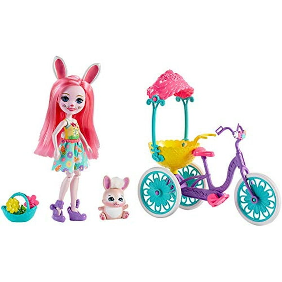 Enchantimals Pedal Pals Bree Bunny Doll & Bicycle