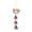 A, variant on Crystal Bell Wind Chime Home Decor Hanging Ornament with Wooden Bird Design and Three Metal Bells for Indoor Outdoor Use
