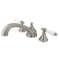 thumbnail image 1 of Kingston Brass KS5538PL 8 Inch -18 Inch Widespread Roman Tub Filler - Satin Nickel, 1 of 1