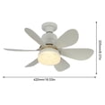 thumbnail image 2 of Fanlight de techo moderno 86V-265V Ventiladores de techo de perfil bajo 3 velocidades de ventilador Fanlight de techo decorativo para el hogar Oficinas Dormitorio, 2 of 6