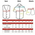thumbnail image 2 of Baby Boys Toddler Formal Vest Shorts Suit Satin Vest Bow Tie 5pc Khaki Set S-4T, 2 of 4