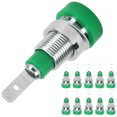 thumbnail image 4 of 10Pcs Banana Socket Brass 2mm Panel Socket Connector Terminals for Electronic Industrial EquipmentGreen, 4 of 14