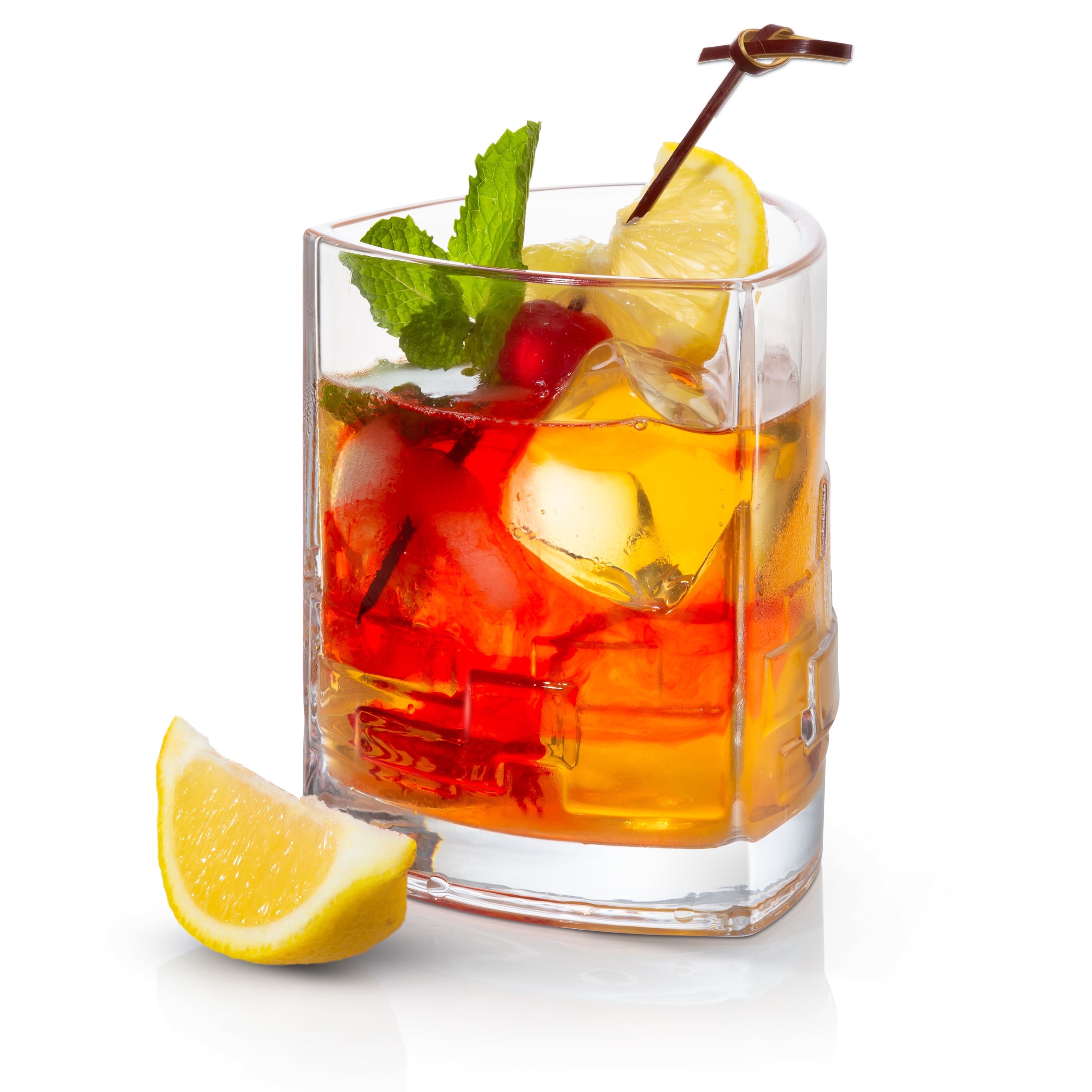 JoyJolt Revere Drinking Glass, 13 Oz Set of 2 Double Old Fashioned