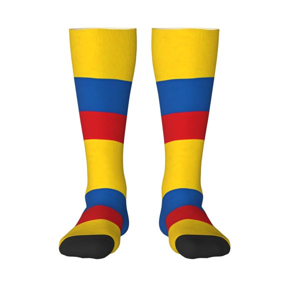 Colombian Flag Knee High Socks for Women Long Leg Warmers Socks