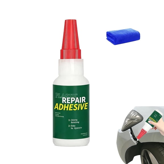 Multi-Purpose Car Bumper Repair Adhesive, Strong Flexible Auto Body Repair Glue, Weather‑Resistant Automotive Repair Glue, for Bumper, Trim, Plastic Cracks Breaks(20ml,1Pcs)