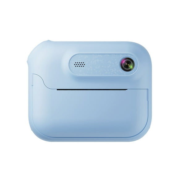 Light Blue Kids Instant Print Camera One-Touch Black White Printing 1080P Recording 24Mp Hd Lens Lightweight Portable For Children
