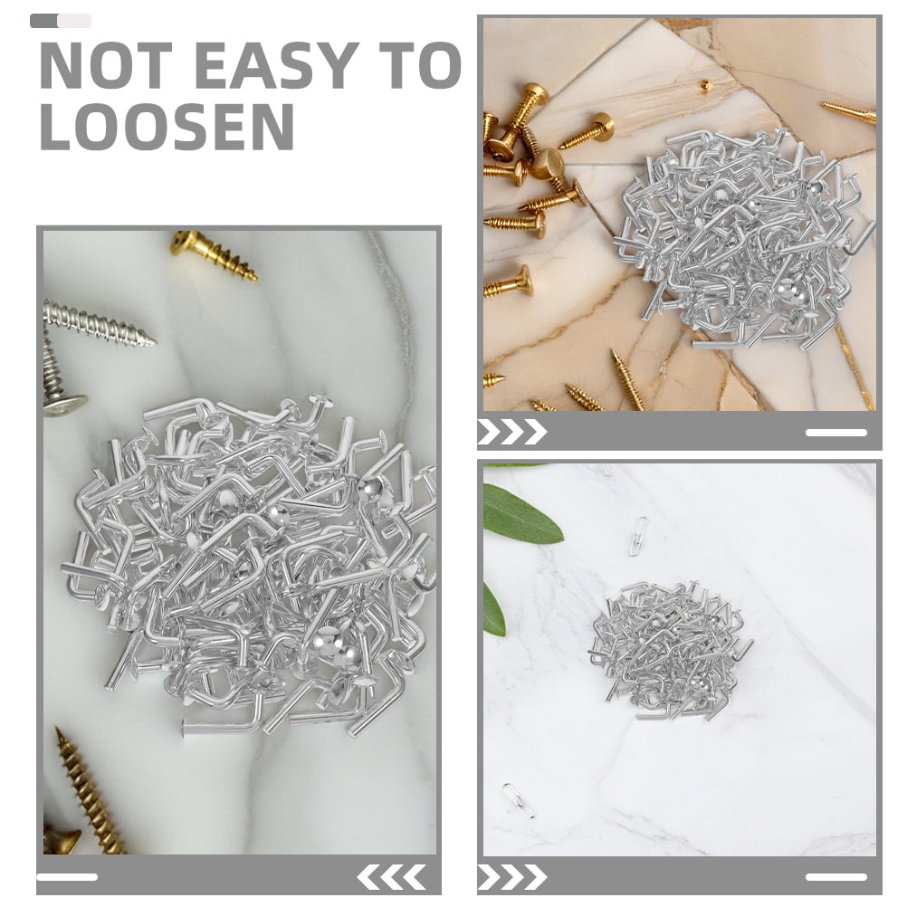 Masteelf 100pcs Iron Galvanized Safety Bolt for Pallet Racking L-Shaped Drop Pin for Warehouse Home DIY Pallet Racks Shelving Units