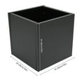 thumbnail image 2 of 32x32 Large Steel Planter Box Black Outdoor Indoor Square Garden Container, 2 of 14