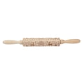 thumbnail image 2 of Pattern Rolling PinChristmas Rolling Pin Christmas Christmas Wooden Rolling Pin Kitchen Rollers Masterfully Created, 2 of 5