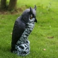 thumbnail image 4 of Statue de Hibou Réaliste Résistante aux Intempéries Sculpture de Hibou Inaltérable pour la Maison, 4 of 9