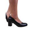 thumbnail image 3 of Where's That From Womens Extra Wide Medium Block Heel Court Shoes, 3 of 3
