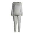 thumbnail image 5 of Secret Treasures Women's and Women's Plus Size Velour Top and Joggers, 2-Piece Set, 5 of 6