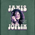 thumbnail image 3 of Janis Joplin - You Should Never Compromise Yourself - Women's Lightweight French Terry Long Sleeve Shirt, 3 of 5