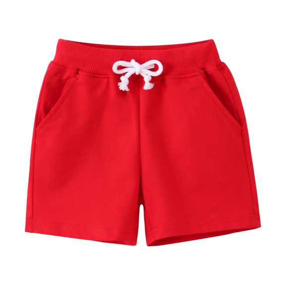 LNMQLPDBS Sweatshorts Red Ruffle Shorts Y2k Baggy Jeans Toddler Girl Clothes 5t Shorts Gym Girls Shorts Size 8 Black Basketball Shorts Girls, Red 12-18 Months