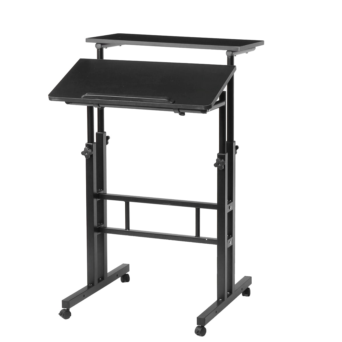 Mobile Stand Up Desk, Height Adjustable Laptop Desk, Home Office