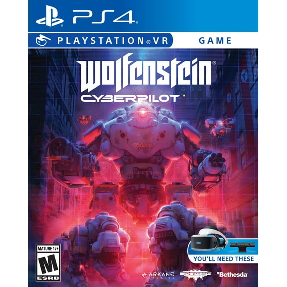 Wolfenstein Cyberpilot VR, Bethesda Softworks, PlayStation 4, 093155174214