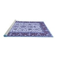 thumbnail image 2 of Ahgly Company Machine Washable Indoor Square Persian Blue Traditional Area Rugs, 6' Square, 2 of 4