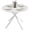 White Oak, variant on 40" Round Dining Table for 4 Kitchen Table with Steel Legs, Distressed Grey