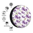 thumbnail image 4 of Fotbe Orchids Flowers Funda de Llanta de Repuesto con Estampado, Engrosada, Ajuste Universal para Jeep, Remolque, RV, SUV, Camión-14 inch, 4 of 6