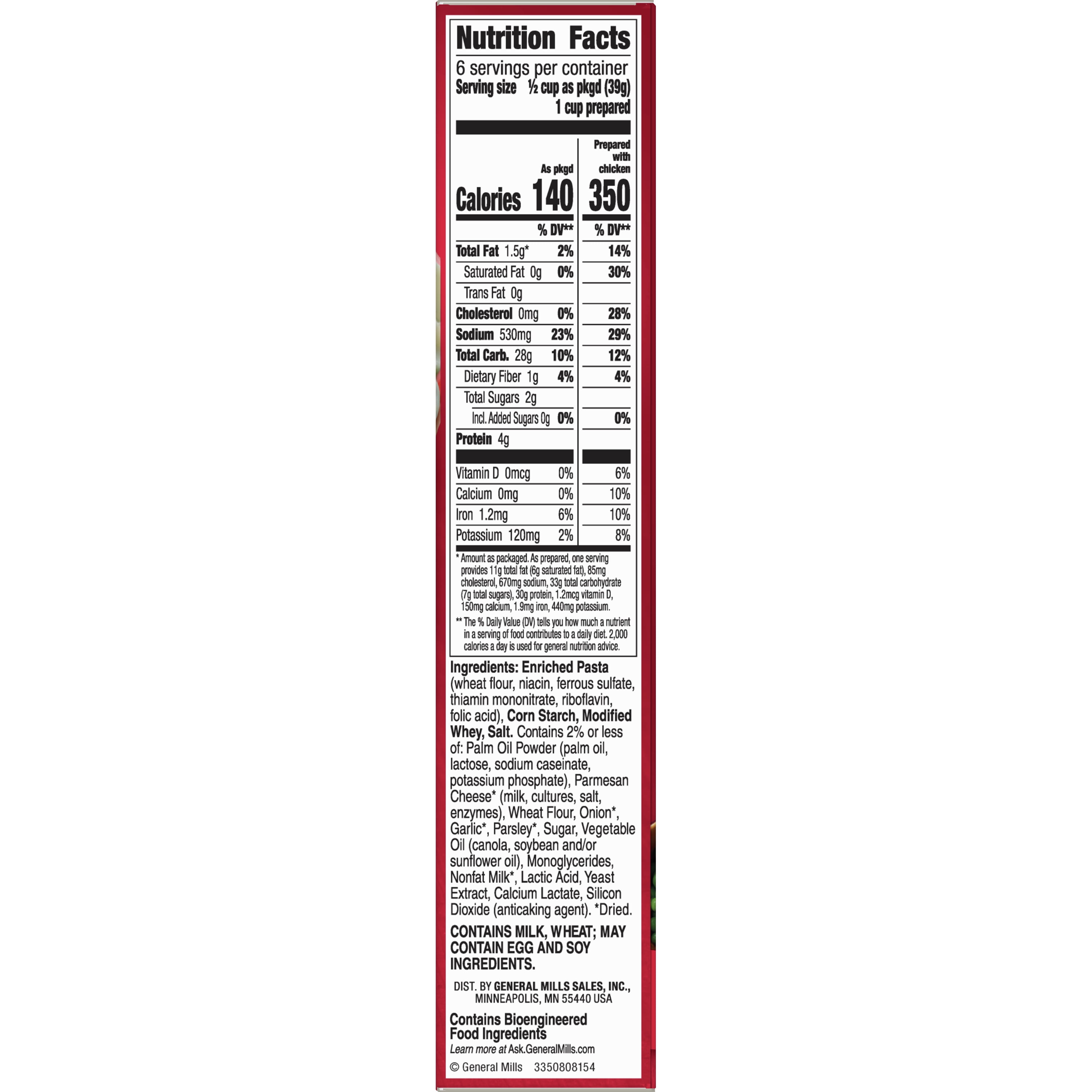 Betty Crocker Chicken Helper, Fettuccine Alfredo, 8.7 oz
