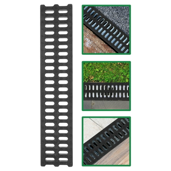 Sewer Drain Grate for Outdoor Use Made of PE Black Color Effective in Preventing Blockage 7.5 inch