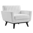 thumbnail image 2 of Modway Engage Channel Tufted Fabric Armchair in White, 2 of 7