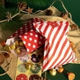 thumbnail image 3 of 24Pcs Christmas Paper Treat Bags Polka Dot Striped Pattern Candy Buffet Bags with stickers for Xmas Party Favor Paper Gift Bags, 3 of 3