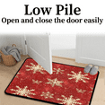 thumbnail image 4 of CURLYOOT Red Christmas Door Mat 24" x 36" Absorbent Front Doormat Entrance Mat Non-Slip Washable Welcome Mats Snowflakes Floor Mats for Entryway Indoor Outdoor, 4 of 8