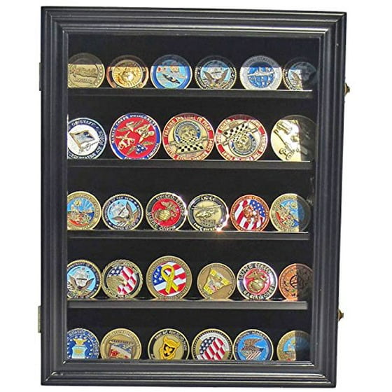 Lockable Military Challenge Coin Display Case Cabinet Rack Shadow Box Wood Coin30 Bl Great Craftsmanship Made From Solid Beechwood With Built In Lockable Military Challenge Coin Display Case Cabinet Rack Shadow Box Wood Coin30 Bl Great Craftsmanship Made From Solid Beechwood With Built In Lock To