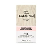 Wella Color Charm Permanent Liquid Toner in T18 (QTY 2) w/ CC Creme 20 Volume Developer