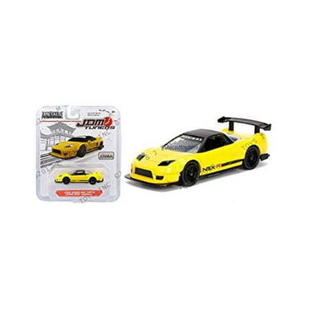 Diecast Japan - JADA 1:64 METALS - JDM TUNERS - 2002 HONDA NSX TYPE-R JAPAN SPEC WIDEBODY YELLOW DIECAST TOY CAR 98345-MJ, Model : 98345-MJ By New Jada From USA